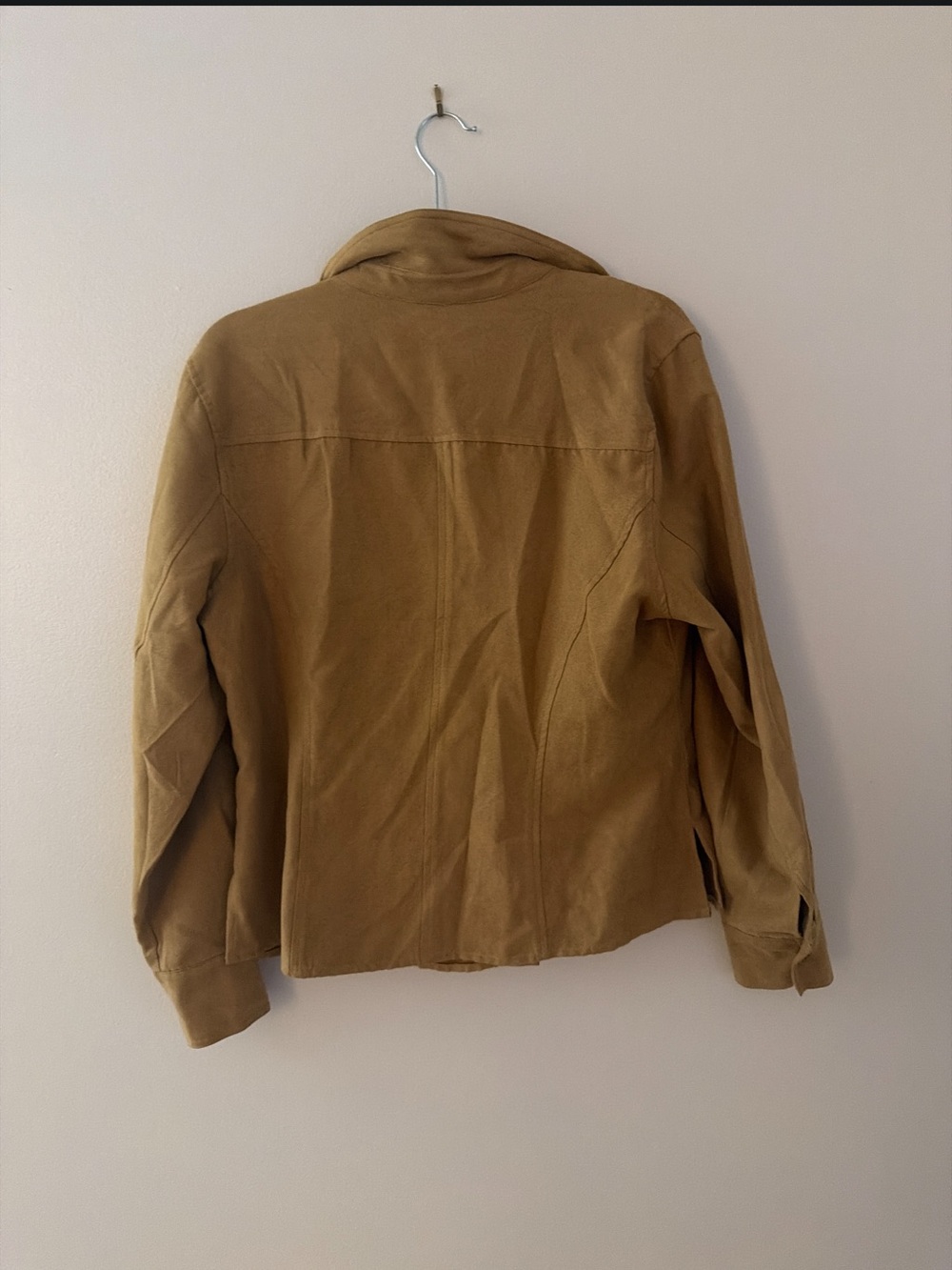 Women's Tan Button-Front Jacket - Picture 2 of 3